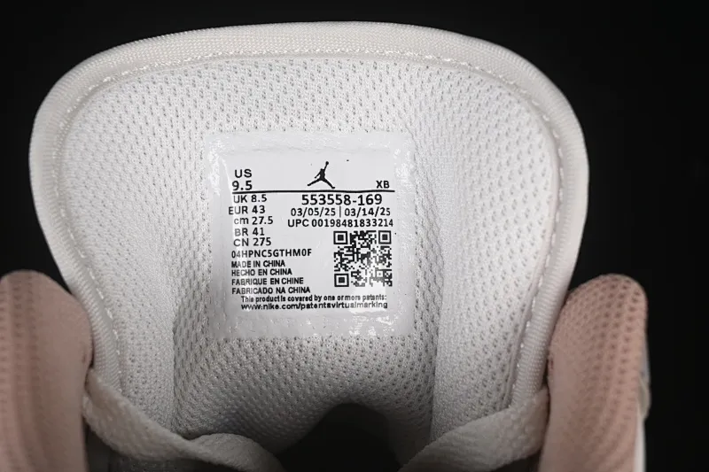 All categories Air Jordan Jordan series basketball shoes Air Jordan 1 Low Air Jordan 1 Low AJ1 Joe 1 meter gray low-top retro cultural basketball shoes 553558-169